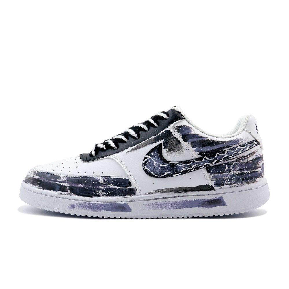 Nike Court Vision 1 Night Traveller Cushioning Abrasion Resistant Balance Low top Skateboard Shoes Men's Black Purple