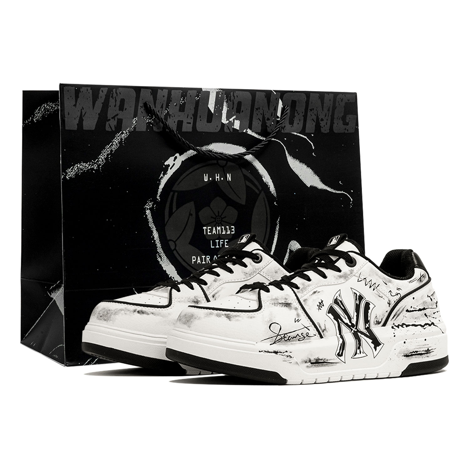 MLB Chunky Liner Skateboard Shoes Unisex Low top Black