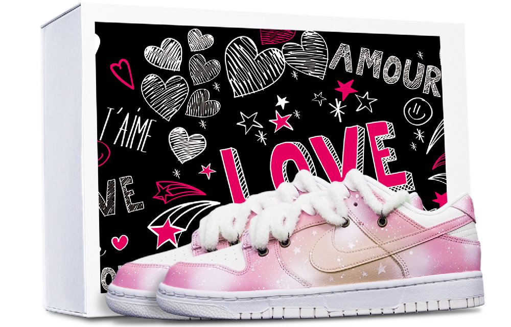 Nike Dunk Skateboard Shoes Women's Low-Top White
