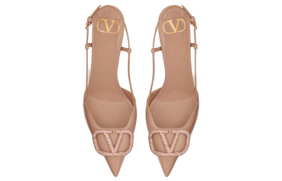 Valentino Garavani VLogo Signature 80mm Slingback Pumps