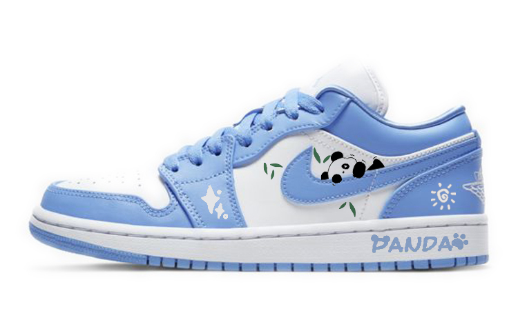 Jordan Air Jordan 1 Vintage Basketball Shoes Women's Low Top Blue/White