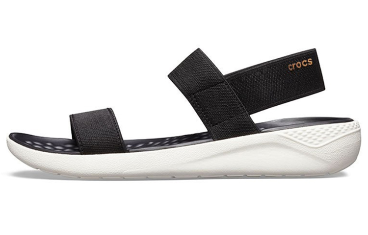 Crocs LiteRide Fashion Black Sandals Women's