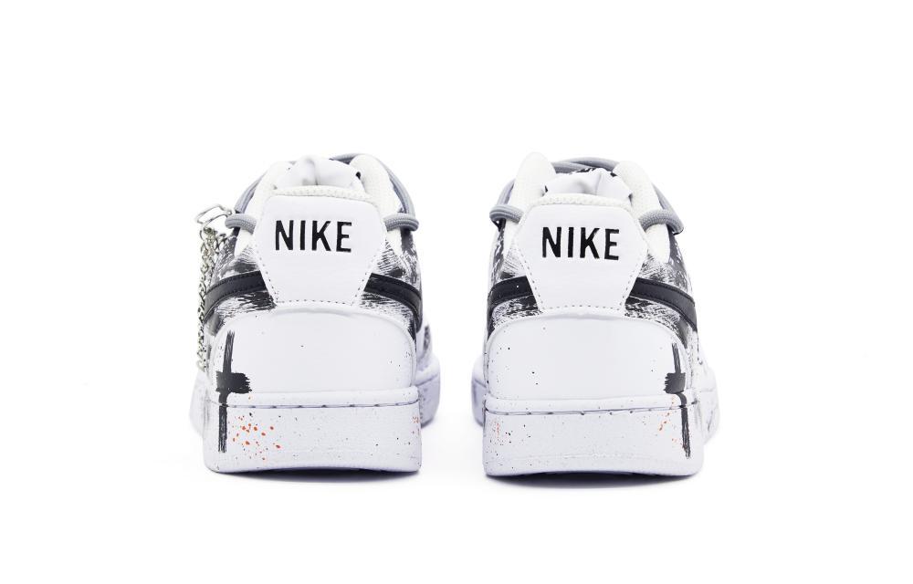 Nike Court Vision 1 Low Anti-Slip And Wear-Resistant Lightweight Low-Top Skateboard Shoes Men's Black White купить в интернет-магазине Yoocart с быстрой доставкой по России.