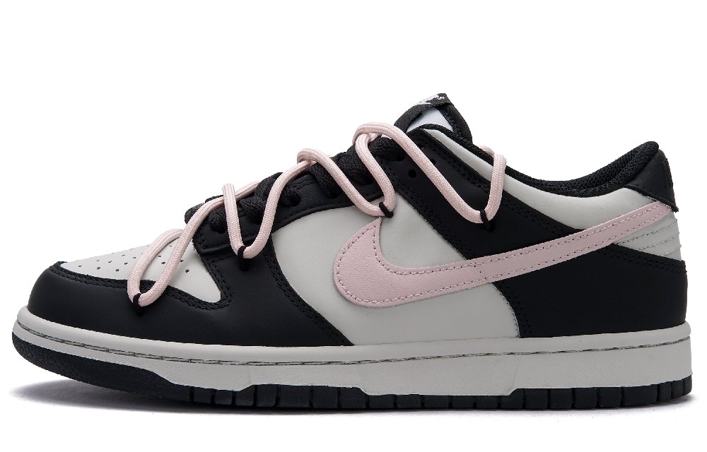 Nike Dunk Low Top Skateboard Shoes Women's Black Pink