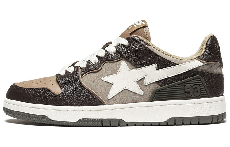 BAPE A BATHING APE Bape SK8 Sta Brown Ivory
