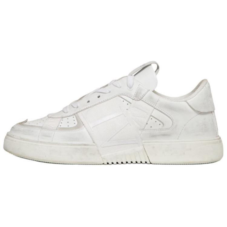 Valentino VL7N Low Top Stylish Skateboarding Shoes Men's White Vintage Version