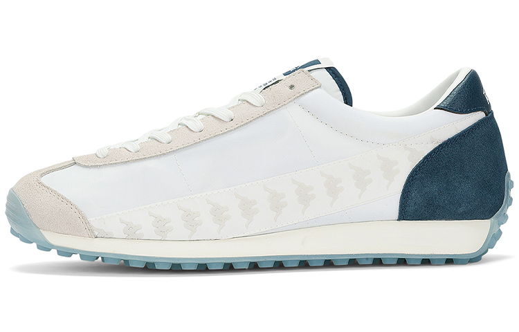 Kappa Slip Resistant, Abrasion Resistant, Lightweight Low Top Casual Running Shoes Unisex White Blue