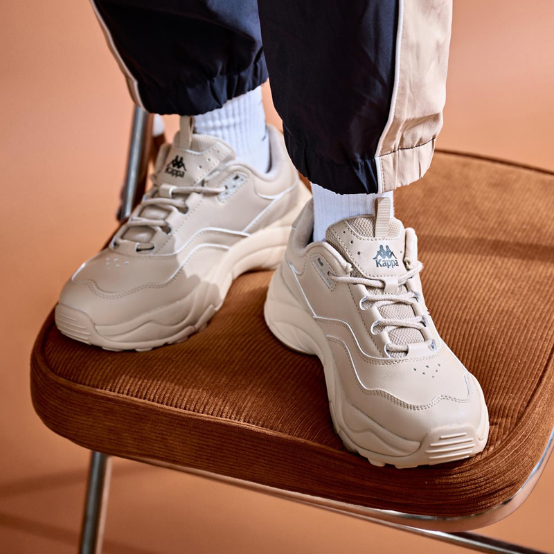 Kappa Anti-Slip Wear-Resistant Low-Top Chunky Sneakers Unisex Brown Black купить в интернет-магазине Yoocart с быстрой доставкой по России.