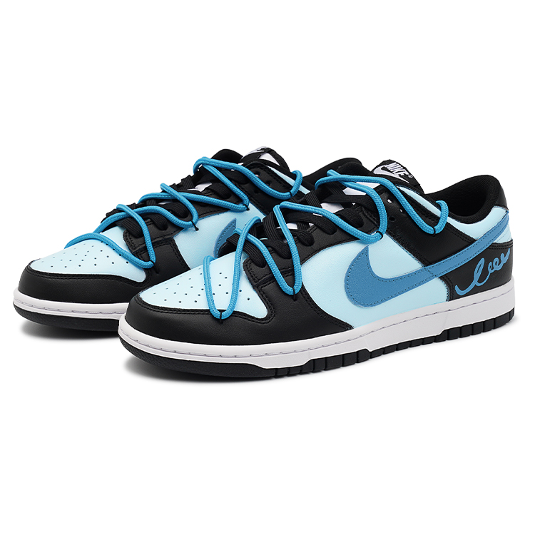 Nike Dunk Impact Resistance, Quick Dry, Abrasion Resistant Low Top Skateboard Shoes Unisex Blue Black купить в интернет-магазине Yoocart с быстрой доставкой по России.