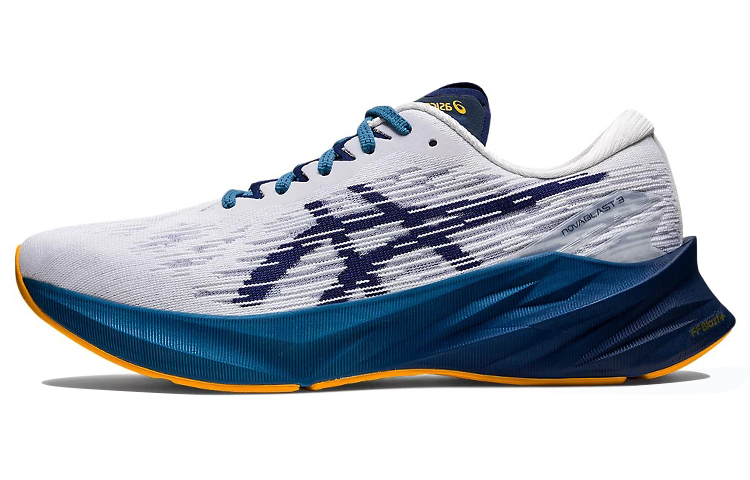 Asics Novablast 3 White Deep Ocean