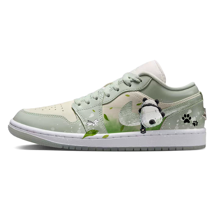 Jordan Air Jordan 1 Vintage Basketball Shoes Women's Low top White/Green