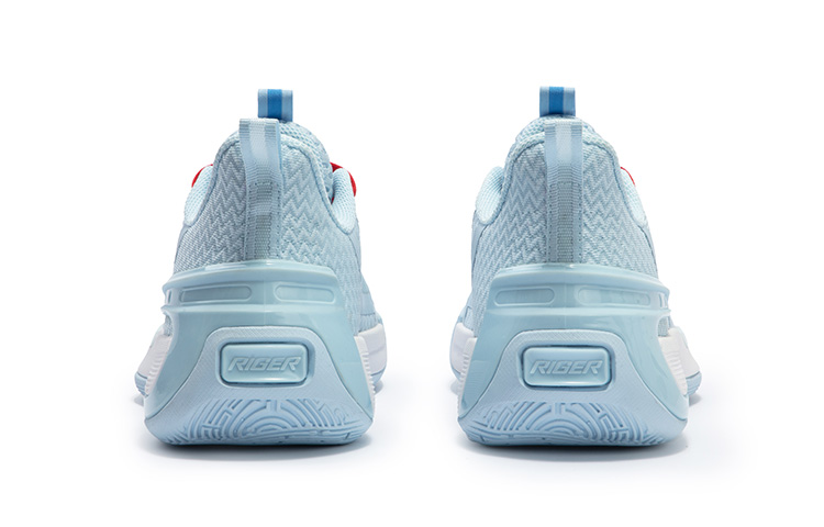 361° GOEY Cushioning Anti-Slip Wear-Resistant Breathability Low-Top Basketball Shoes Men's Blue