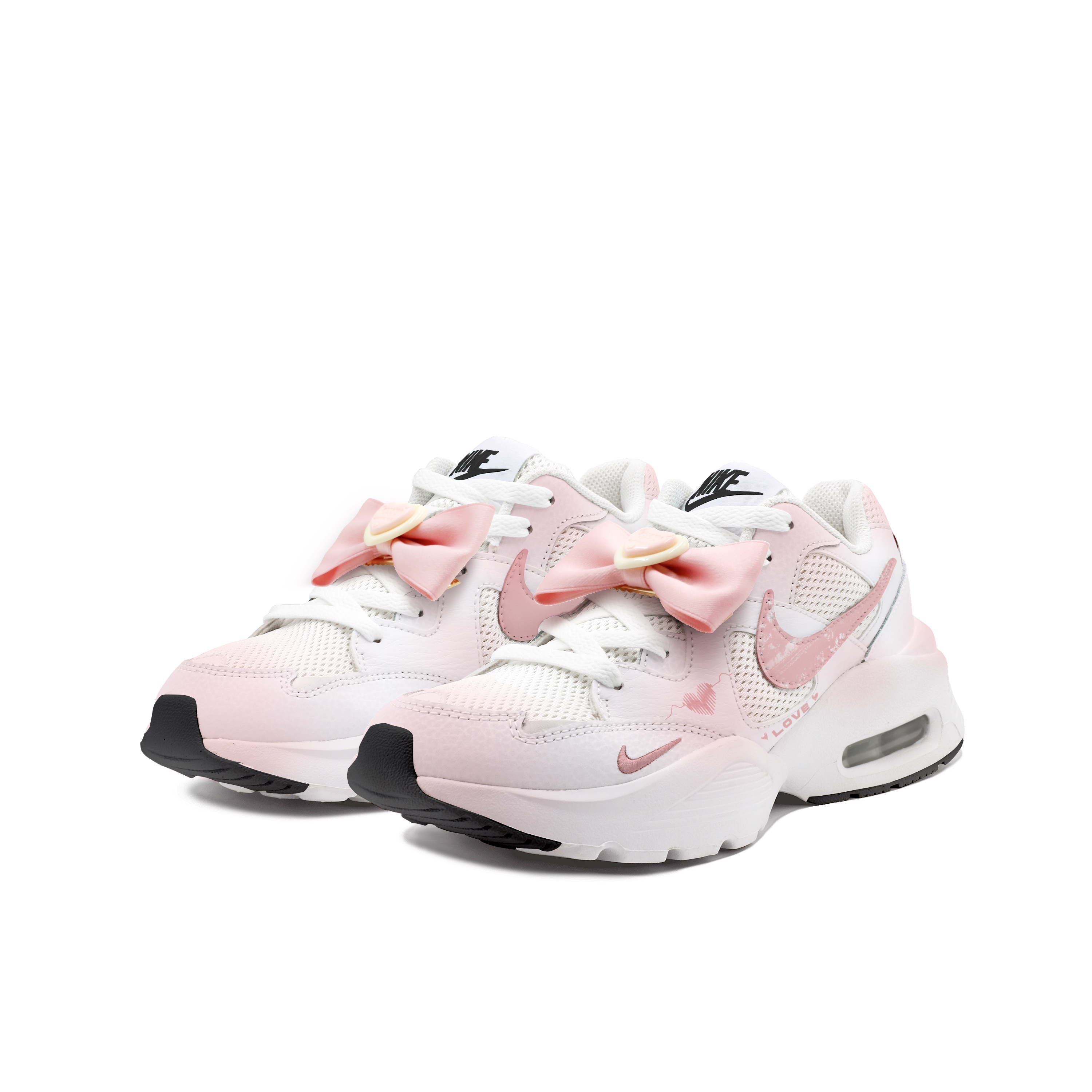 Nike Air Max Fusion Shock Absorbers Slip Resistant Abrasion Resistant Low Top Casual Running Shoes Women's Pink купить в интернет-магазине Yoocart с быстрой доставкой по России.