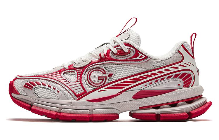 Anta Anta Champion All Weather Series Slip-Resistant Low-Top Running Shoes Men's White Red
