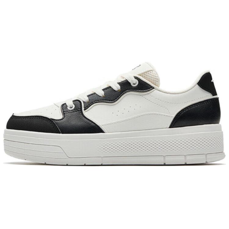 Anta Jelly 2 Slip Resistant, Abrasion Resistant, Lightweight Low Top Skateboard Shoes Women's White Black