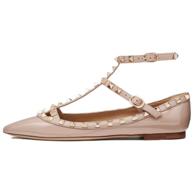 Valentino Rockstud GARAVANI Casual Single Shoes Women's Beige