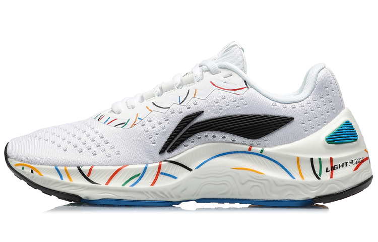 LiNing Arashi Anti-Slip And Wear-Resistant Lightweight Low-Top Running Shoes Women's White Multicolor