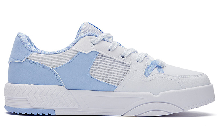 361° Breathable Low-Top Skateboard Shoes Men's White Blue