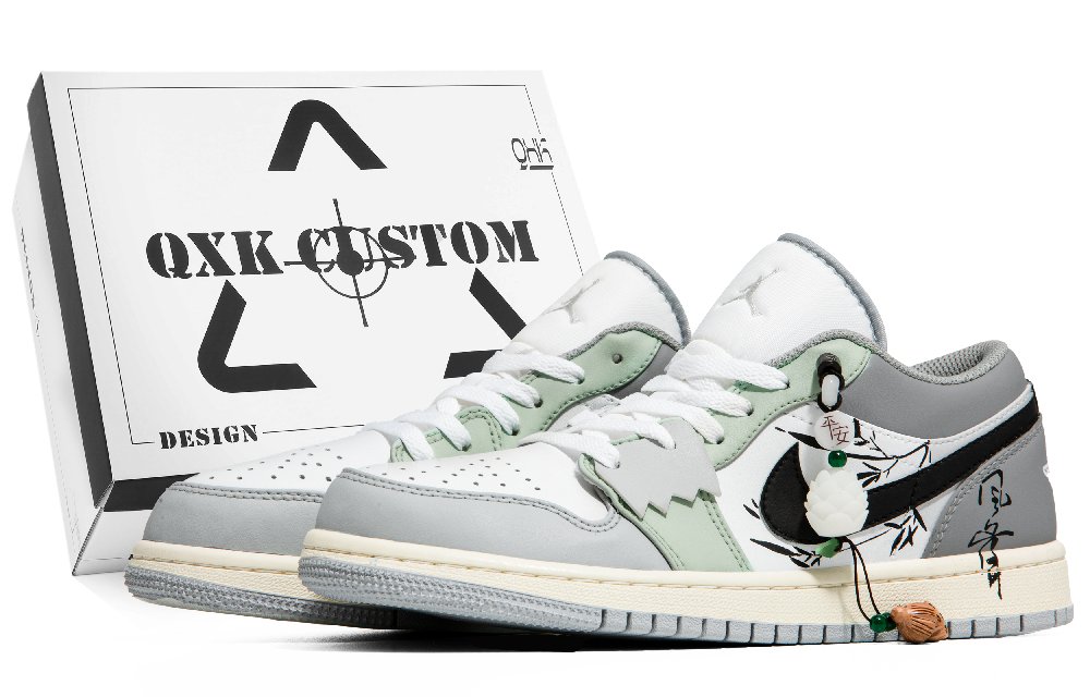 Jordan Air Jordan 1 Vintage Basketball Shoes Men's Low Top Gray/White