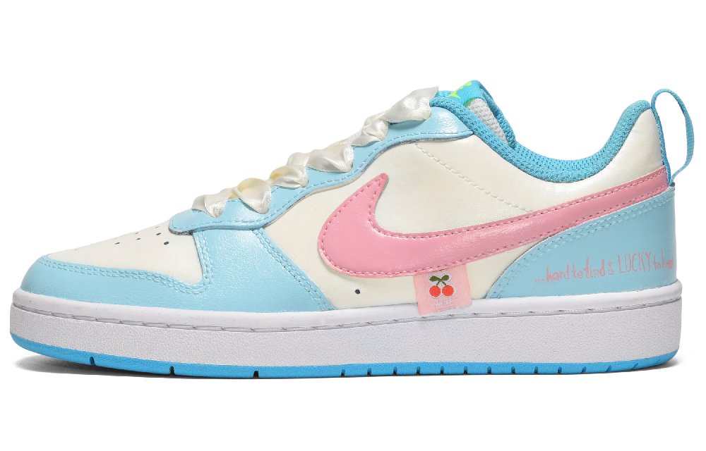 Nike Skateboard Shoes Women's Low-Top Pink Blue