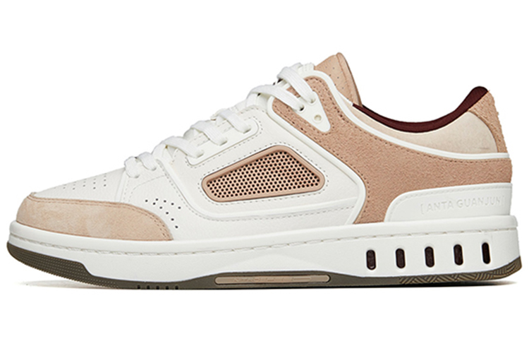 Anta Champion Series Low-Top Skateboard Shoes Men's White Gray Brown