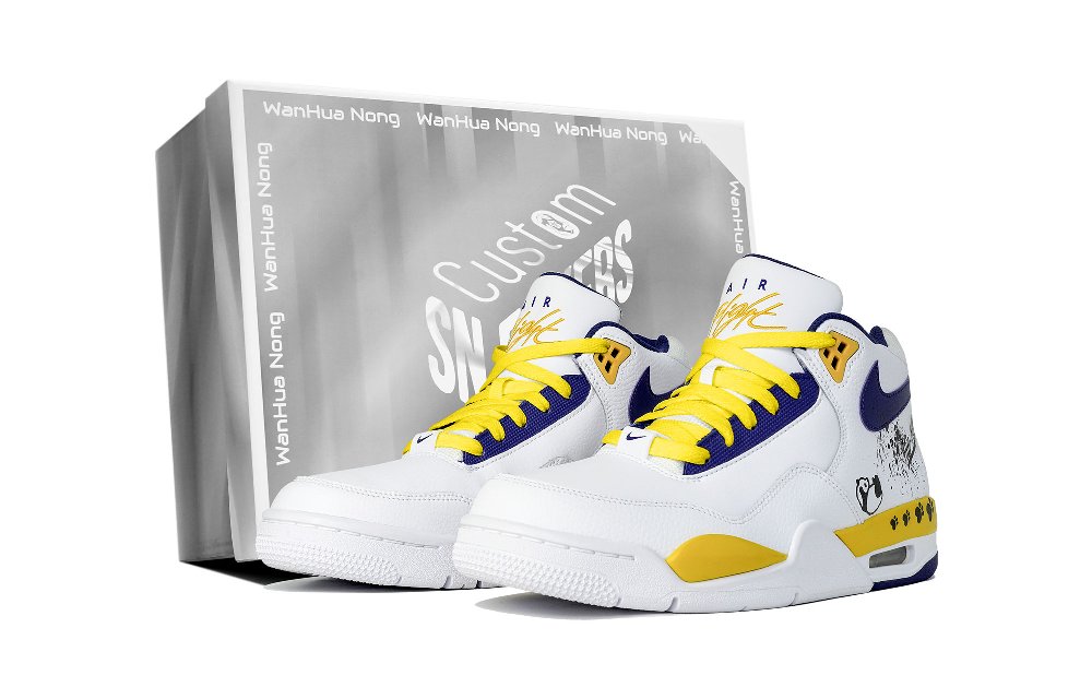 Nike Flight Legacy Vintage Basketball Shoes Men Mid Top White