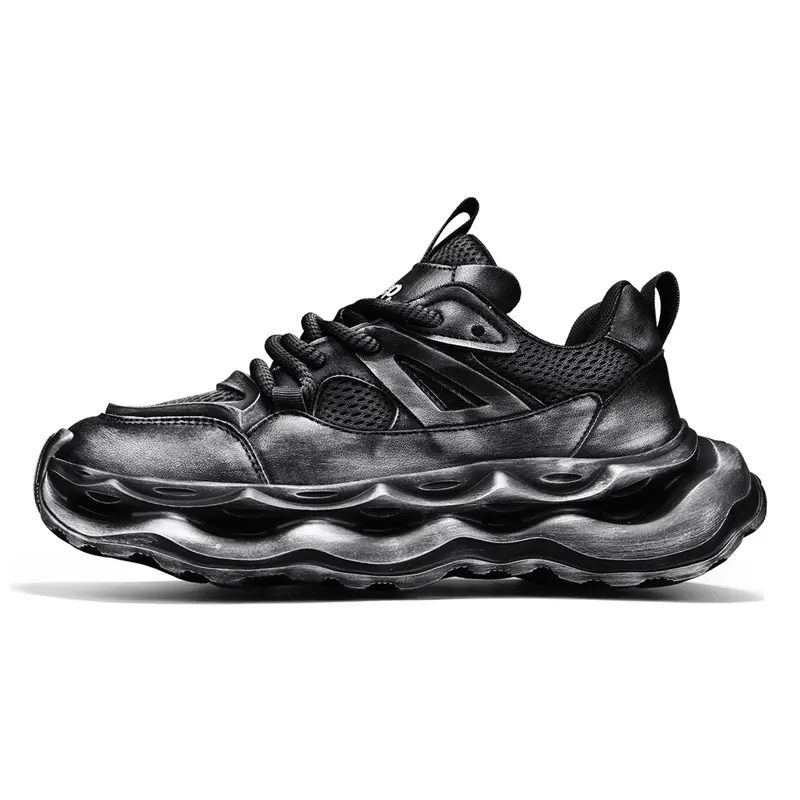 Jeep Street Biking Collection Low top Chunky Sneakers Men's Black