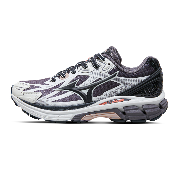 Mizuno Halo Mi Slip-Resistant Low-Top Running Shoes Unisex Cool Gray Black