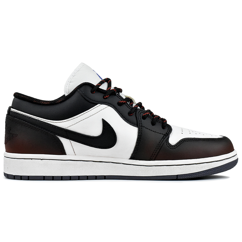 Jordan Air Jordan 1 Wear resistant And Lightweight Low top Vintage Basketball Shoes Men's Black White