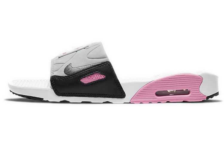 Nike Air Max 90 Slide White Rose Cool Grey Women's