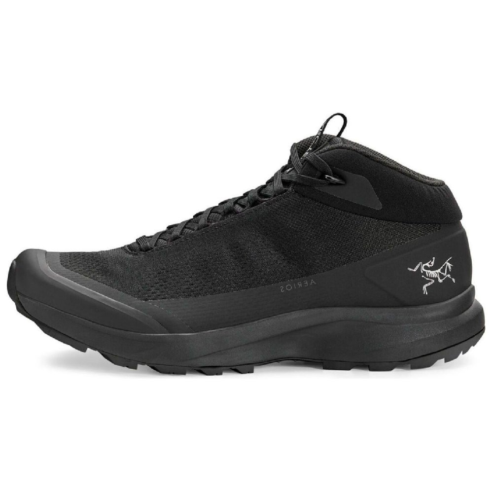 Arcteryx Aerios Cushioning, Wear Resistant Mid Top Outdoor Shoes Men's Black