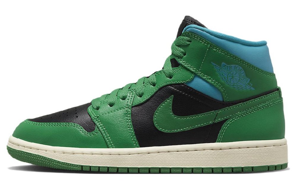 JORDAN 1 Mid Lucky Green Aquatone Women's