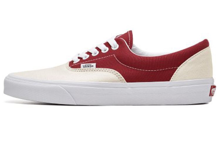 Vans Era Breathable Wear Resistant Non Slip Low Top Casual Skate Shoes Red White