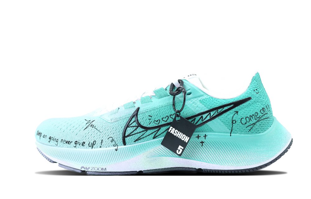 Nike Pegasus 38 Cushioning, Slip Resistant, And Abrasion Resistant Low Top Marathon Running Shoes Men's Green