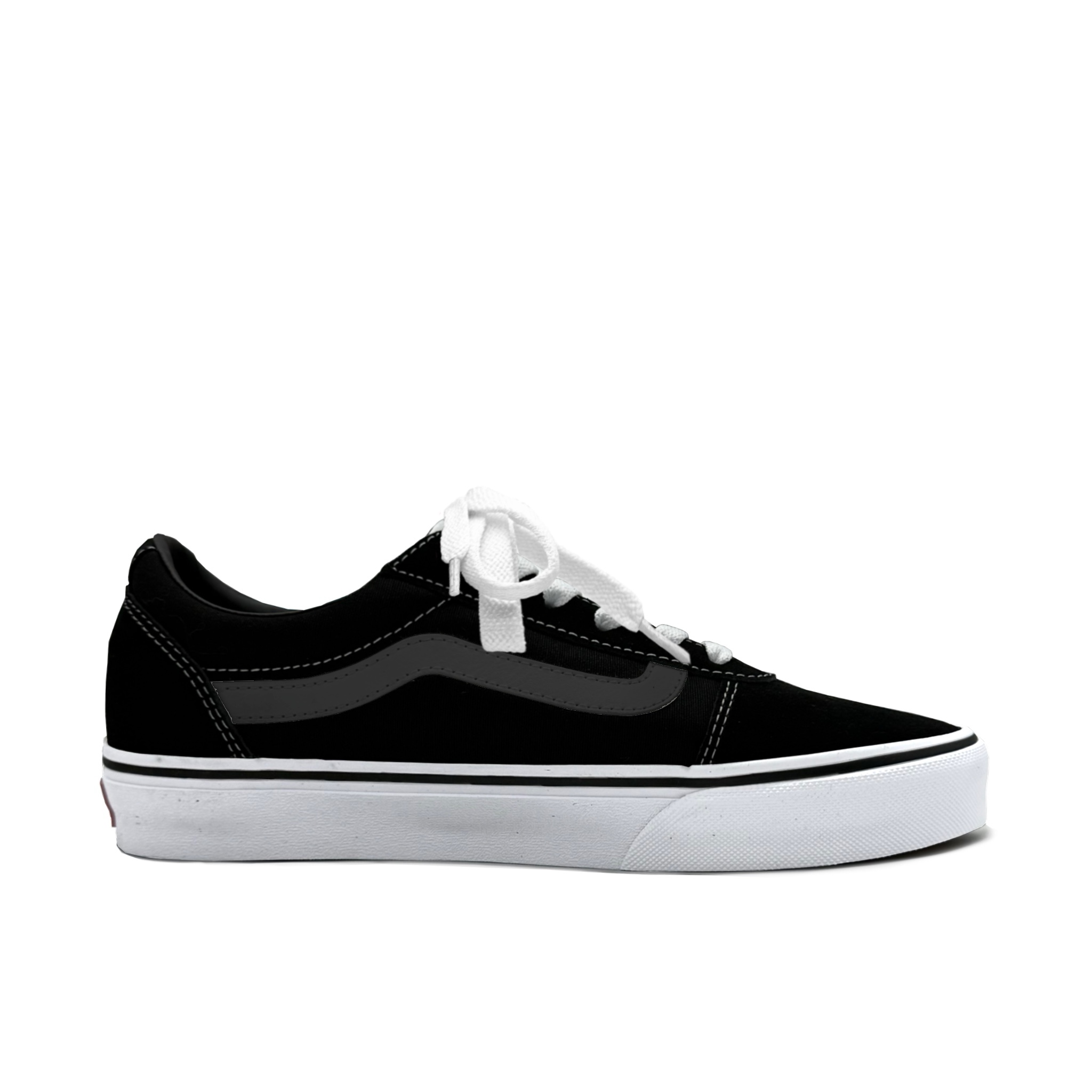 Vans Ward Abrasion Resistant Low top Skateboard Shoes Men's Black White купить в интернет-магазине Yoocart с быстрой доставкой по России.