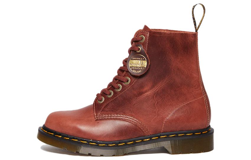 Dr. Martens 1460 Pascal Made In England Denver Leather Lace Up Boots 'Brown'
