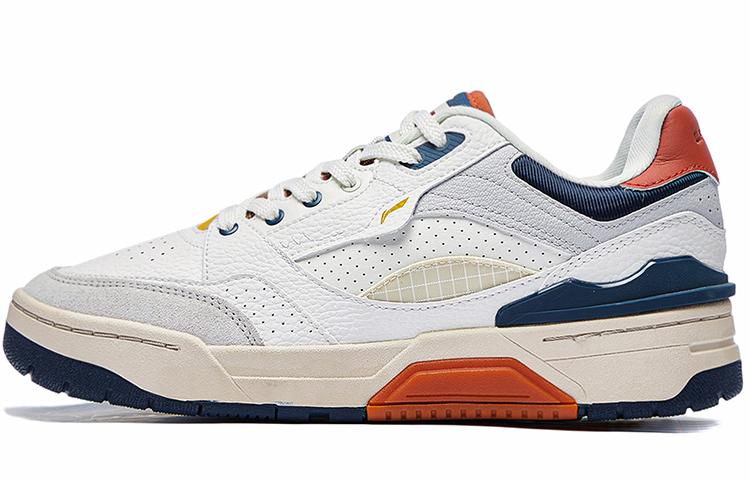 LiNing RSR 101 Anti-Slip And Wear-Resistant Lightweight Low-Top Skateboard Shoes Men's Ecru Gray
