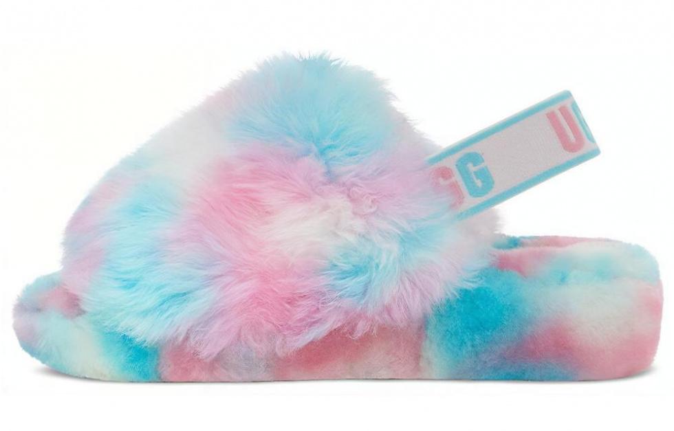 UGG Fluff Yeah Blue Pink Women's