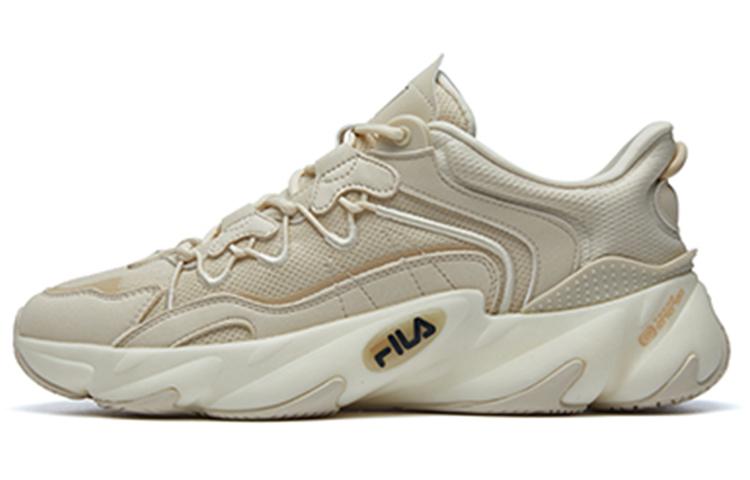 FILA Shock Absorbers With Slip Resistant And Abrasion Resistant Properties Low Top Running Shoes Men's Beige