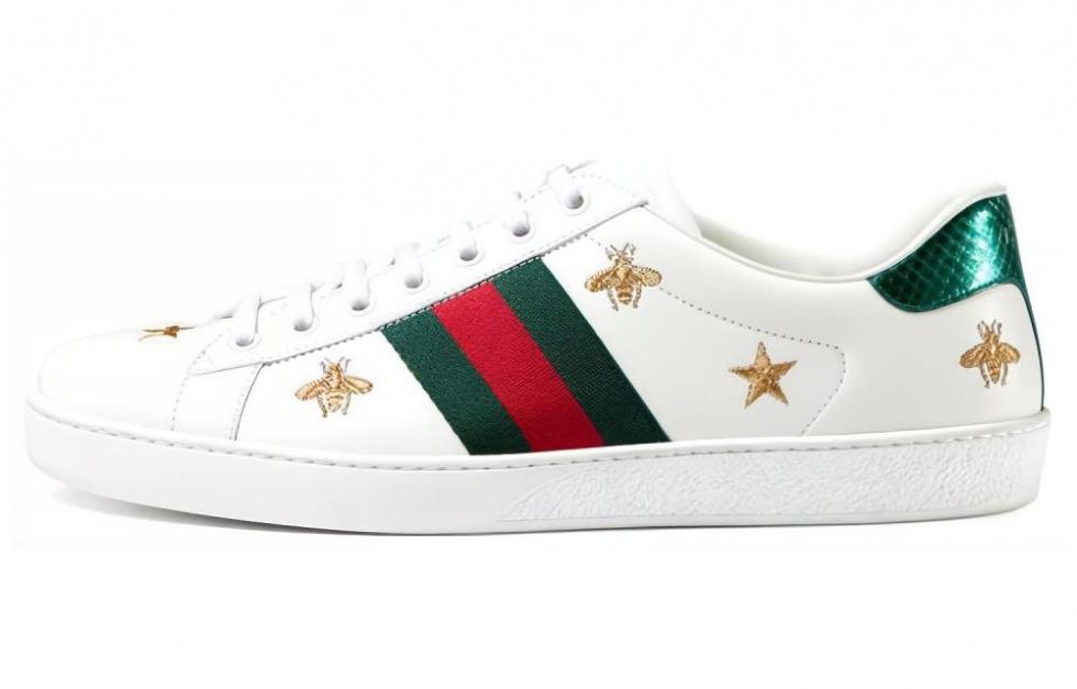 GUCCI Ace Embroidered 'Bees And Stars'
