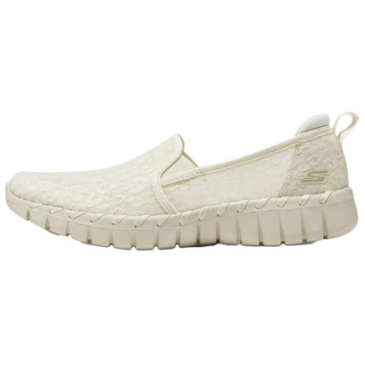 Skechers Go Walk Smart Breathable Lightweight Low-Top Casual Shoes Women's Beige
