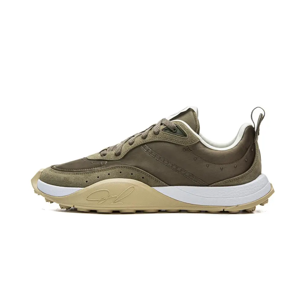 LiNing Wade 1% Slip Resistant Cushioning Abrasion Resistant Rebound Low top Casual Shoes Men's Tamarind Green