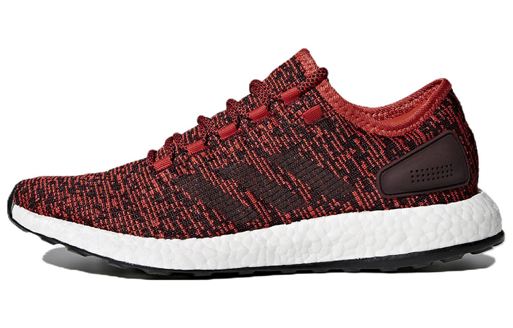 Adidas Pure Boost Tactile Red Dark Burgundy Black
