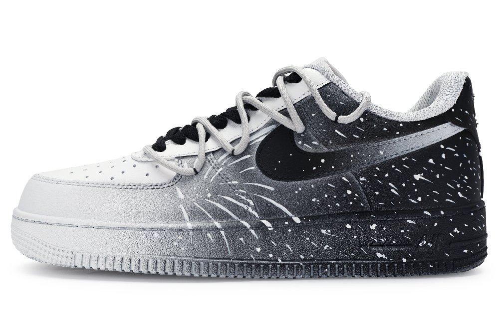 Nike Air Force 1 Low 811 Manufacturing, Black And White, Fireworks Low Top Skateboard Shoes Men's Black White Gray