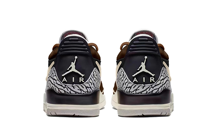 Jordan Legacy 312 Low Top Vintage Basketball Shoes Men's Brown Black
