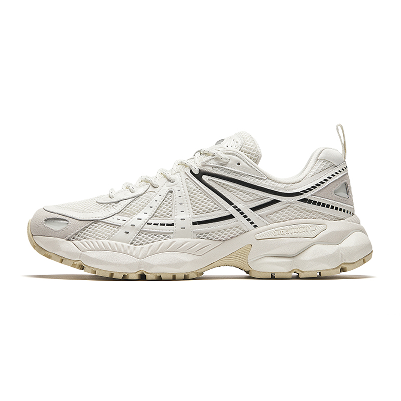 Anta Shock Absorbers Slip Resistant Low top Running Shoes Men's White Black