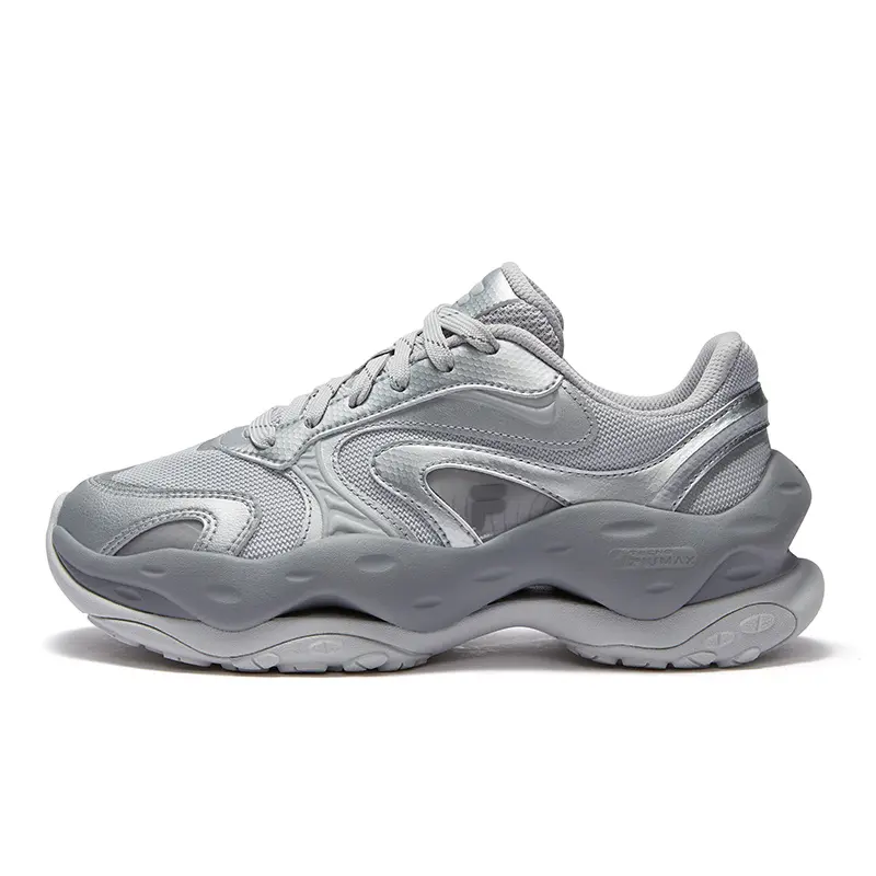 FILA FUSION CHEESE DX Abrasion Resistant Low Top Casual Shoes Women's Lunar Rock Gray