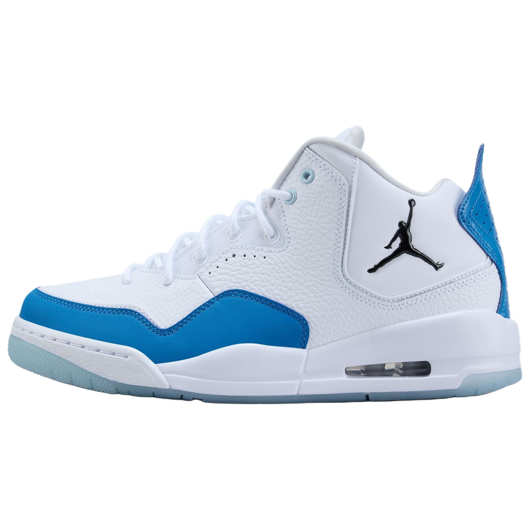 Jordan Courtside 23 Mid top Basketball Shoes Men's White Blue