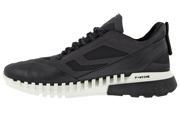Ecco Zipfle Low Top Sports Casual Shoes Men's Black