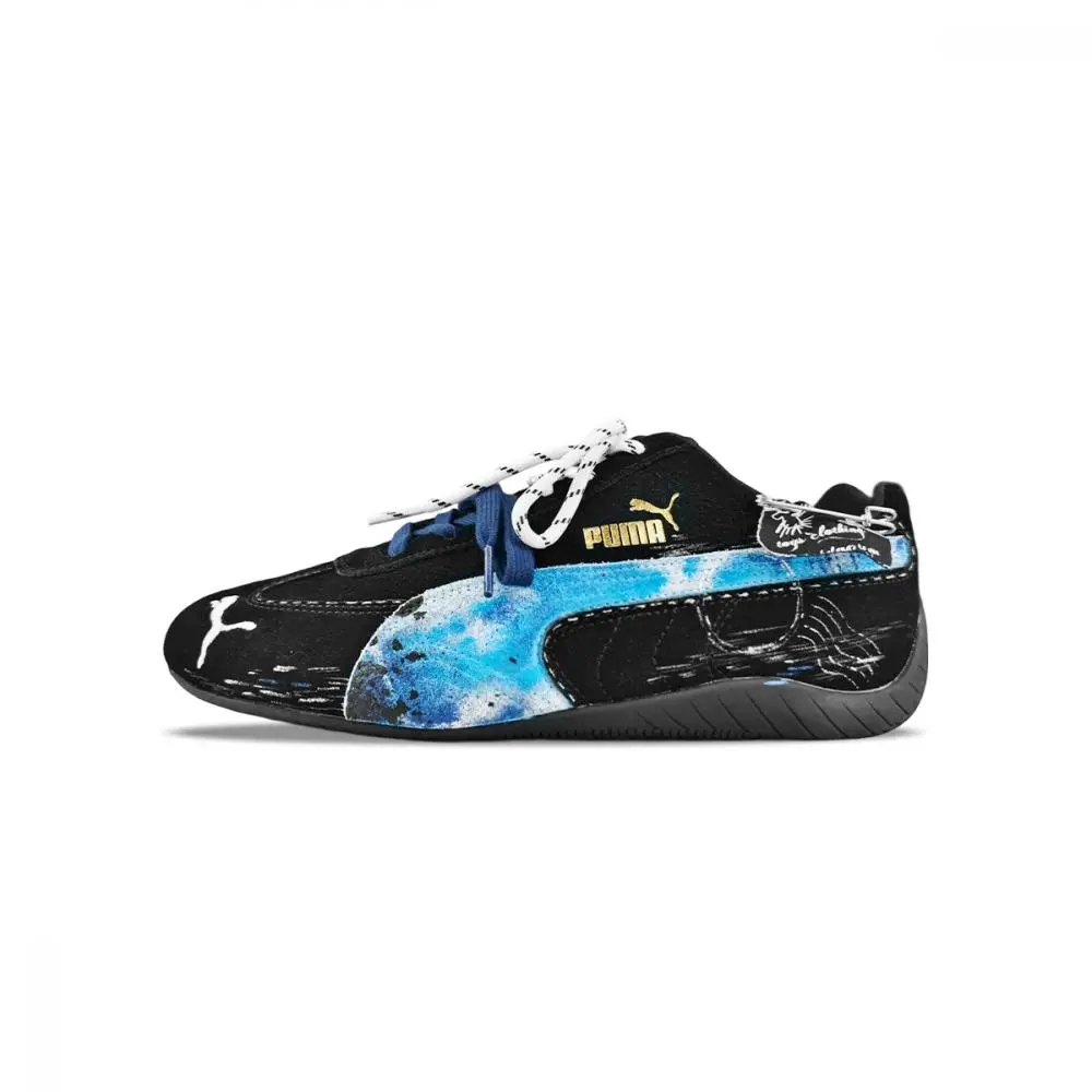 PUMA Speedcat Collection BNK Deep Sea Exploration Wear resistant And Lightweight Low top Racing Shoes Unisex Black Blue